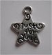 bedeltje/charm kerst:ster 07 - just for you - 15x12 mm - 1 - Thumbnail