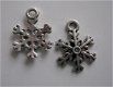 bedeltje/charm kerst: sneeuwster 16 - 18x9 mm - 1 - Thumbnail