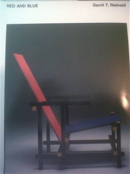 Originele ARTISTIEKE RED and BLUE / Mondriaan stoel - 7