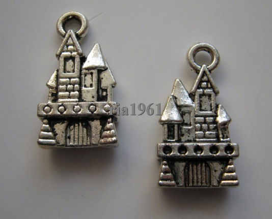 bedeltje/charm gebouw:kasteel 2 - 22 mm - nr. 1