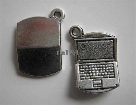 bedeltje/charm inboedel : laptop - 21x15 mm - 1