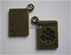 bedeltje/charm inboedel : paspoort brons - 18x12 mm - 1 - Thumbnail