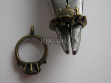 bedeltje/charm overig:(trouw)ring brons - 17x11 mm - 1