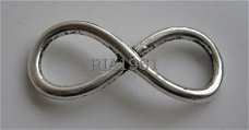 bedeltje/charm overig:infinity  - 24x10 mm