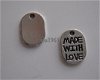 bedeltje/charm overig:made with love - 11 mm -10 voor 0,75 - 1 - Thumbnail