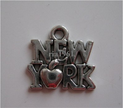 bedeltje/charm overig: new york - 15x14 mm - 1