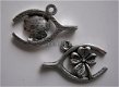 bedeltje/charm overig:wishbone+klaver 4 - 21x18 mm - 1 - Thumbnail