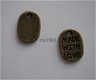 bedeltje/charm overig: made with love brons:10 v.0,75 - 1 - Thumbnail
