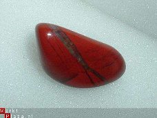 #25 Rode Jaspis Red Jasper Knuffel-trommelsteen