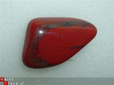 #24 Rode Jaspis Red Jasper Knuffel-trommelsteen - 1