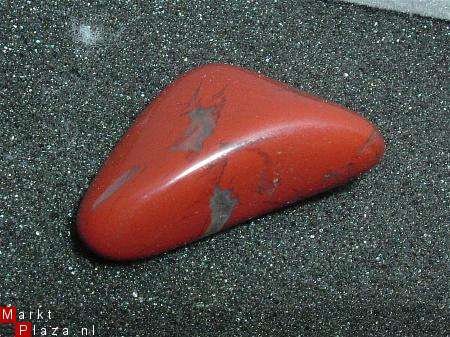 #22 Rode Jaspis Red Jasper Knuffel-trommelsteen - 1