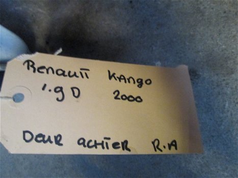 RENAULT KANGOO 1.9 D Wit Bouwjaar 2000 Portier rechtsachter los op voorraad - 2