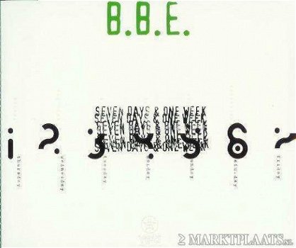 B.B.E. - Seven Days & One Week 3 Track CDSingle - 1