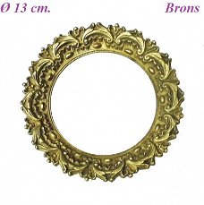 === Kolompendule ring = brons = oud === 25896