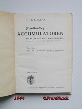 [1944] Handleiding accumulatoren, MALTHA, Stam - 5