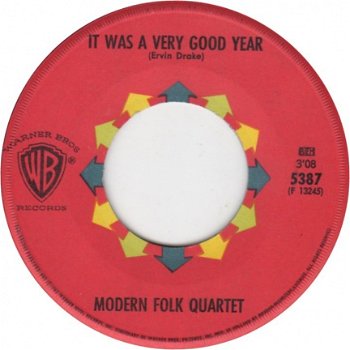 Modern Folk Quartet : It Was A Very Good Year (1963) - 1