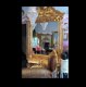 Barok console met spiegel goud verguld zwart blad - 5 - Thumbnail