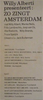 LP: Zo zingt Amsterdam - Willy Alberti, Alie Roelvink ea (Philips) 1968 - 3