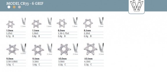 Verlovingsring, M-CR73-6-GRIF, Zelf samen te stellen,Nieuw, v.a.€495 - 2