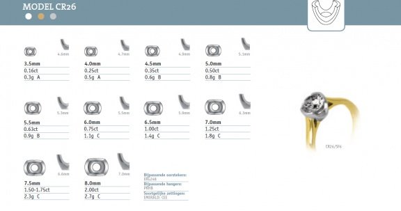 Verlovingsring, M-CR26, Zelf samen te stellen, Nieuw, v.a.€495 - 2