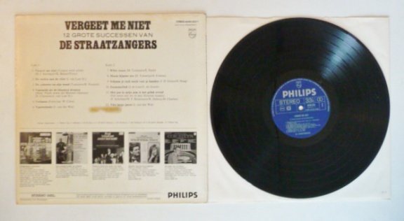 LP: Straatzangers (Willy Alberti & Max van Praag) - Vergeet Me Niet. 12 Grote Successen - 2