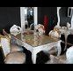 Barok eetkamerset Romantica goud verguld eetkamer tafel 6 stoelen incl glasplaat - 1 - Thumbnail