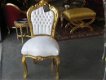 Barok eetkamerset Romantica goud verguld eetkamer tafel 6 stoelen incl glasplaat - 3 - Thumbnail