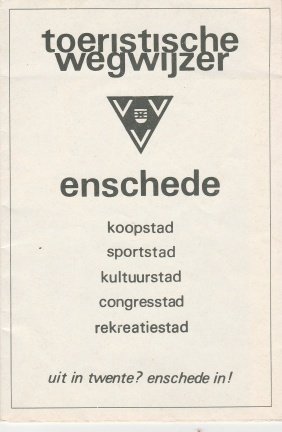 Toeristische Wegwijzer Enschede - nr. 1