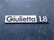 Alfa Romeo Giulietta 1.8 typeplaatje logo embleem - 0 - Thumbnail
