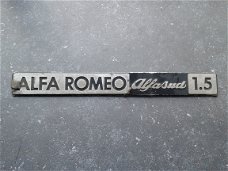 Alfa Romeo Alfasud 1.5 typeplaat embleem logo