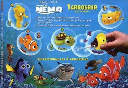 Disney-Pixar Nemo Kellogg's gadget x 3 - 1
