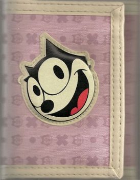 Felix the cat op roze portefeuille in canvas-textiel - 2