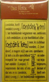 CreaMotion Tekst Stempel Ontdekken - 1