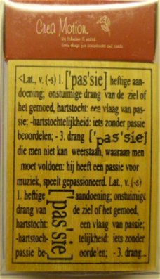 CreaMotion Tekst Stempel Passie