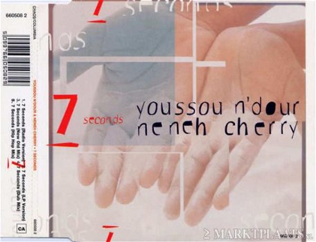 Youssou N'Dour & Neneh Cherry - 7 Seconds 4 Track CDSingle - 1