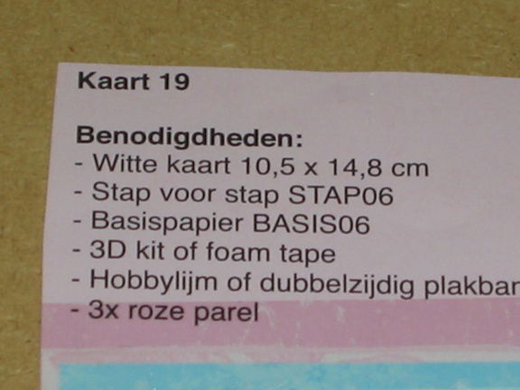 3D SET voor WENSKAART --- KATTEN --- nr. 19 --- POES met de KIPPEN - Afbeelding 4