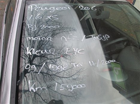 Peugeot 206 Voorscherm rechts kleurcode eyc Sloopauto inkoop Den haag - 5