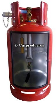 LPG Gasfles Hervulbare gasdamptank 5jr Gar. €10 per vulling - 3