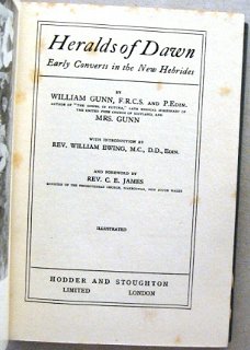 Heralds of Dawn [c. 1924] Gunn New Hebrides Pacific