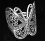Ring met motief vlinder uit 925/000 sterling zilver CR43 - 1 - Thumbnail