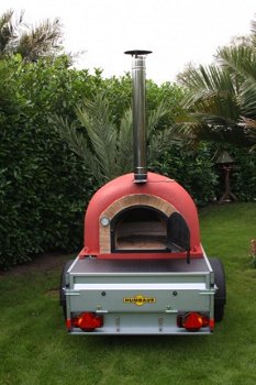 Geïsoleerde pizzaoven op aanhangwagen TE HUUR - 3