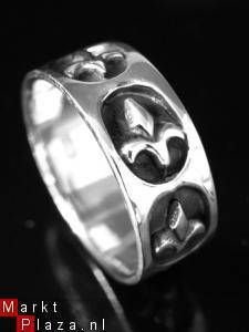 Middeleeuwse ring Fleur de Lis BR37 - 1