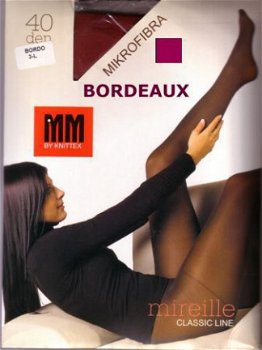 Bordeauxrode panty Mirielle 14408 - 1