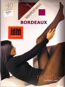 Bordeauxrode panty Mirielle 14408