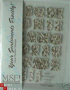 MSE stempels floral uppercase - 1