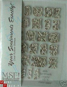 MSE  stempels floral uppercase