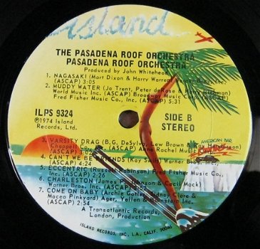 Pasadena Roof Orchestra,ILPS 9324,USA(p),1974,zgst - 4