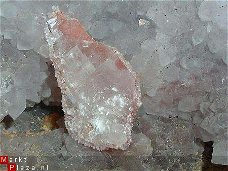 #1 Geode &quot; Amethist &quot;  kwarts met Calciet Marokko