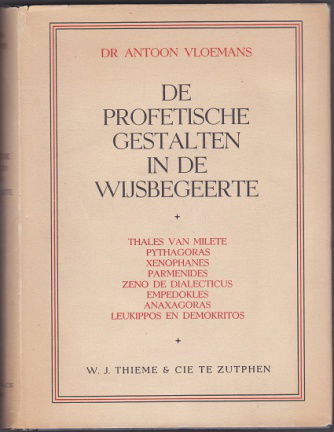 Dr. A. Vloemans: De profetische gestalten in de wijsbegeerte - nr. 1