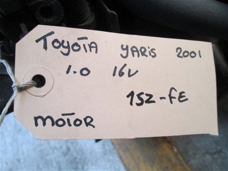 Toyota Yaris 1.0 Bouwjaar 2001 Motorblok los op voorraad - 4